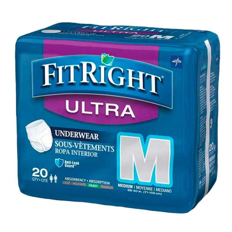 FitRight® Ultra Adult Incontinence Underwear (pull-ups), Medium