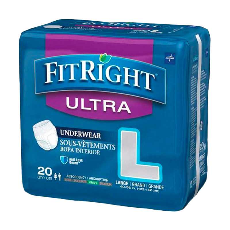 FitRight® Ultra Adult Incontinence Underwear (pull-ups), Large