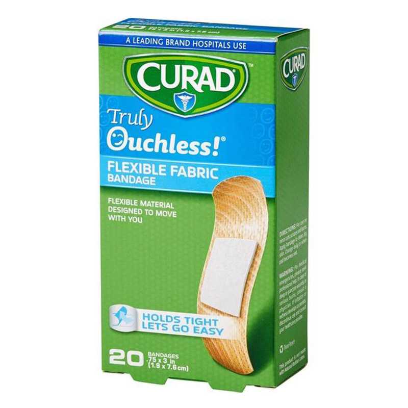 Curad® Silicone Flexable Fabric Bandages, 0.75