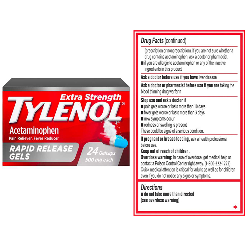 Tylenol® Extra Str Rapid Release Gels 