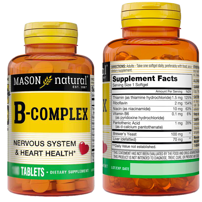 Mason Natural® B-Complex Tabs 