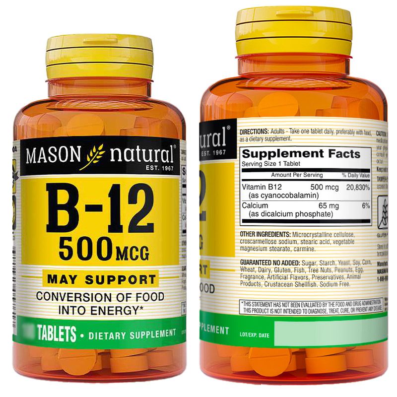 Mason Natural® Vitamin B12 Tabs 