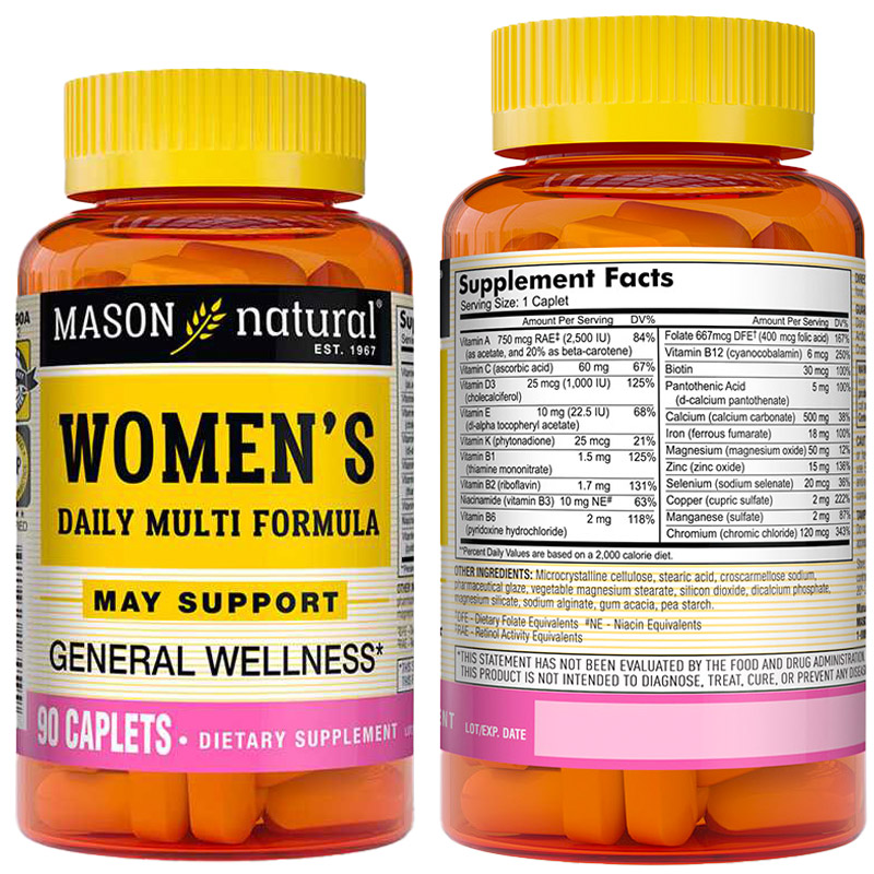 Mason Natural® Women's Daily Multi-Vitamin Caps 