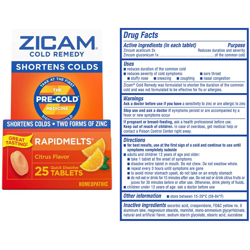 Zicam® Rapid Melt Tabs