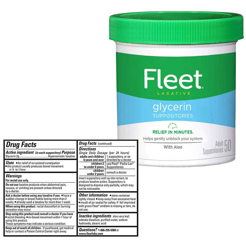 Fleet® Glycerin Suppository, Adult