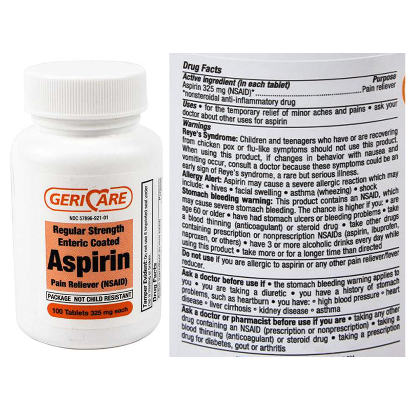 Aspirin, Enteric Coated 