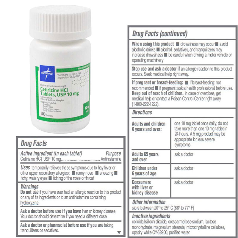 Cetirizine Allergy Relief Tablets