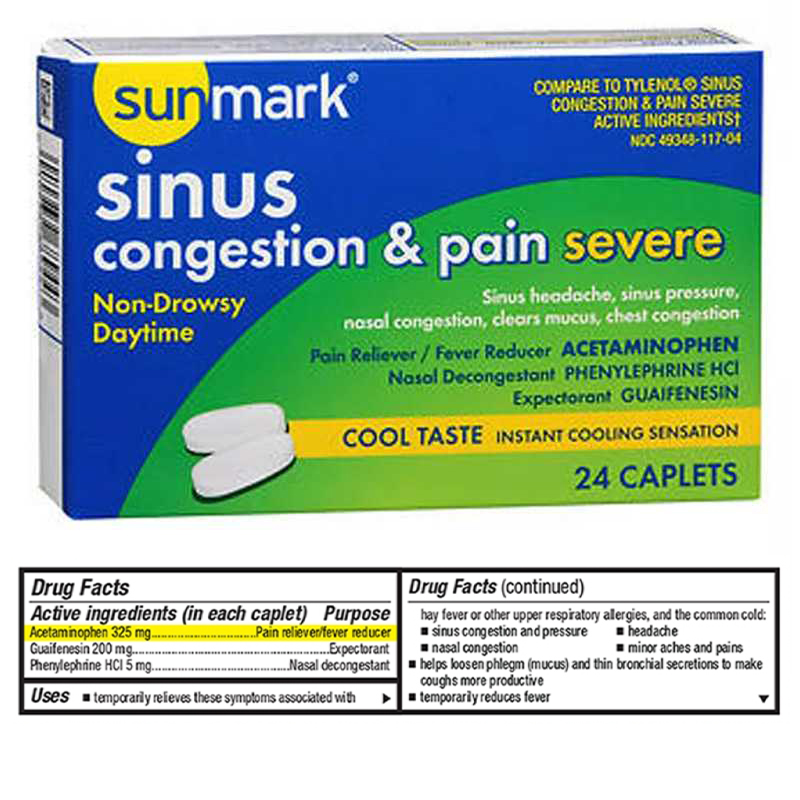 Sinus Congestion + Pain Severe Daytime 