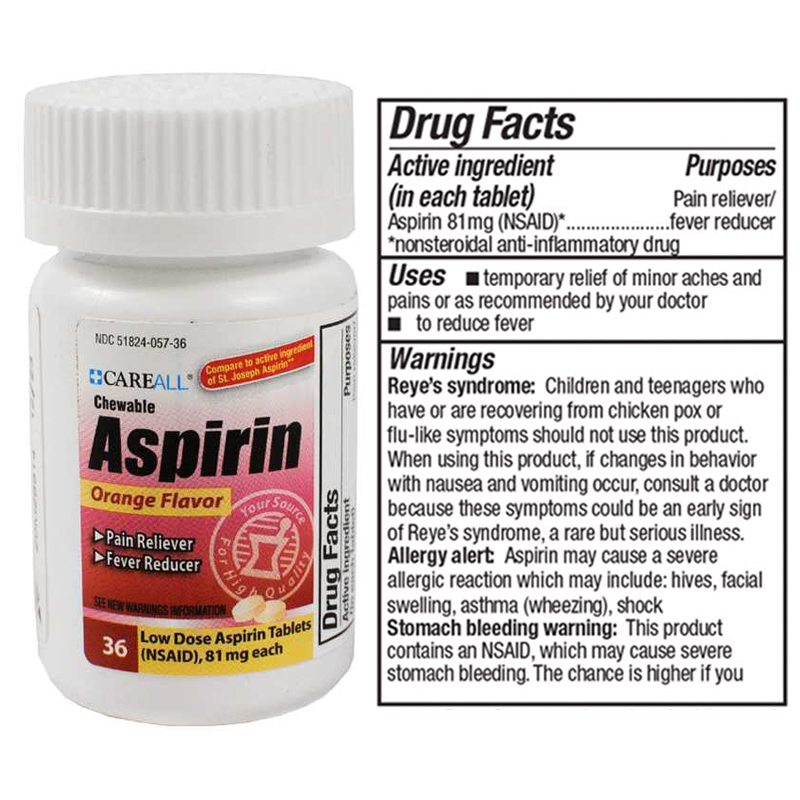 Aspirin Low Dose Chewable Tabs 