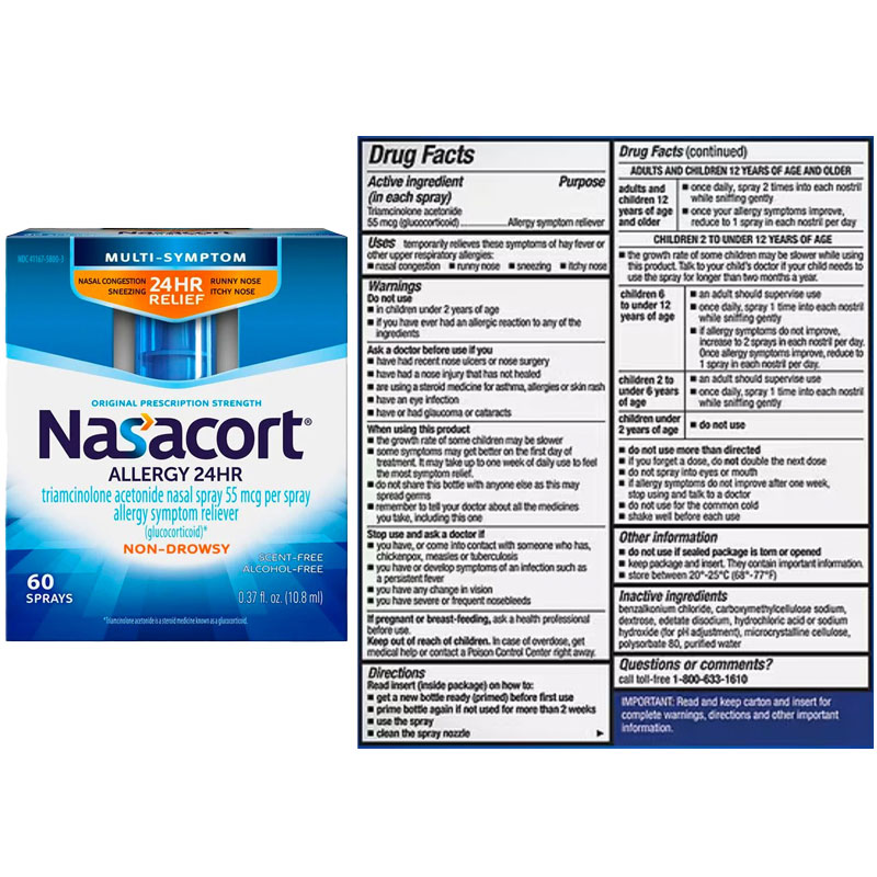 Nasacort® 24-Hr Allergy Relief Nasal Spray