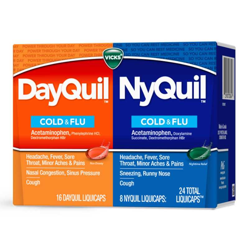 Dayquil®/Nyquil® Liquid Gels