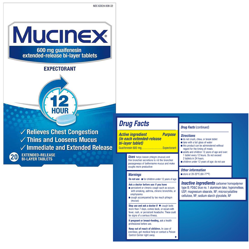 Mucinex® 12-Hr Expectorant Tablets