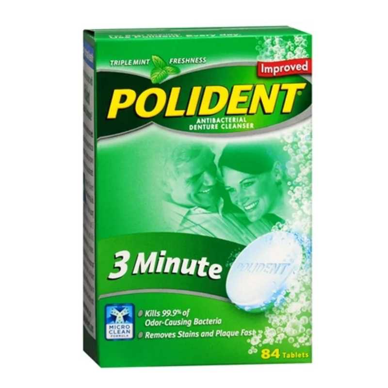 Polident® 3-Min Denture Cleanser Tabs